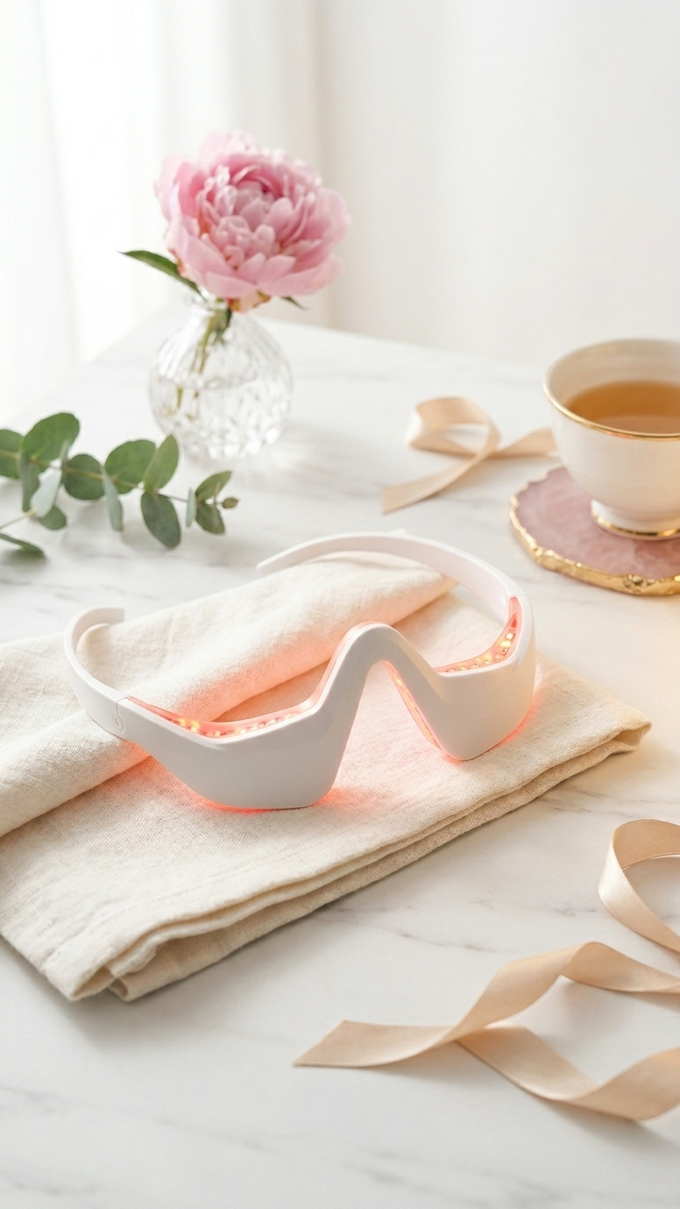 EyeLift Glowvu™ Kit-  2-in-1 Red Light Therapy Massager + Depuffing Cream